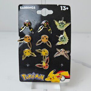 Pokémon Eeveelution Earrings 4 pair plus 2 singles
